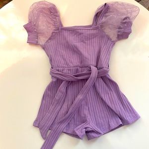 Toddler purple romper